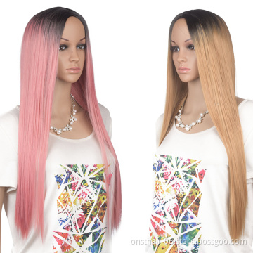 Synthetic Long Hair Fei-show Straight Blonde Wigs Role Cos-play Costume Women Hairpiece Heat Resistant Fiber Pelucas Cartoon